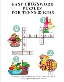 Easy Crossword Puzzles For Teens & Kids: Crossword Puzzle Books