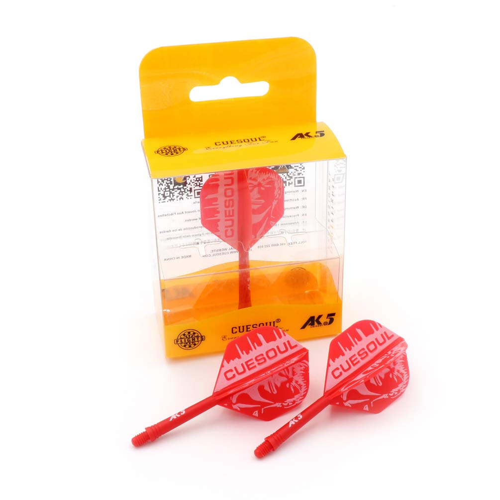 CUESOUL ROST Integrated Dartpfeile Schäfte Shafts and Darts Flights Standard Shape,Set of 3 pcs Unique Designed Pattern(CSAK-52XSG)