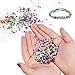 BLEKER 17000 Pcs 24 Colors Pony Glass Seed Beads,3mm Pony Beads for DIY Bracelets,Necklaces, Key Chains