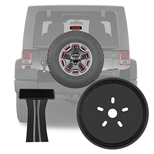 3rd Third Brake Light & Spare Tire Light for Jeep Wrangler Jk 2007-2017 LED Wheel Rear Tail Lights