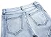 NITAGUT Men's Ripped Slim Straight fit Biker Jeans Light Blue-US 34