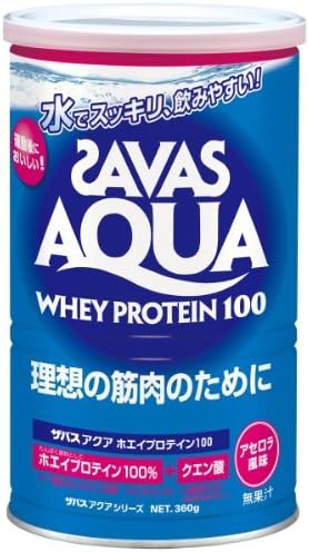 SAVAS Aqua Whey Protein 100 Acerola flavor - 360g ( approx. 17 servings ) by Meiji SAVAS