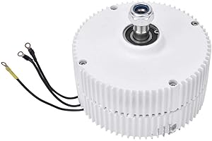 WALFRONT 24V 400W Permanent Magnet Electric Motor 3-Phase Synchronous Alternator NE-400 Wind Power Generator Permanent Magnet Generator Alternator DIY (Motor)