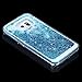 Urberry Galaxy S7 Edge Case, Floating Bling Glitter Sparkle Case for Samsung Galaxy S7 Edge with a Screen Protector (Blue)