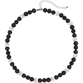 Baseball Necklace - Glitter Bling Clay Beaded Ice Collection Necklace for Men Boys Cool Gifts for Baseball Players Lovers