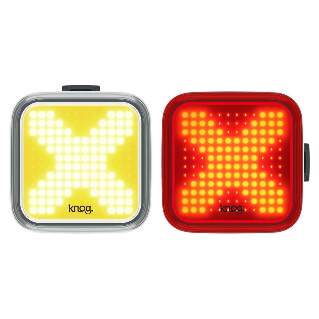 Knog Blinder Twinpack X Unisex Adult's Front and Rear Light Kit, Black, One Size