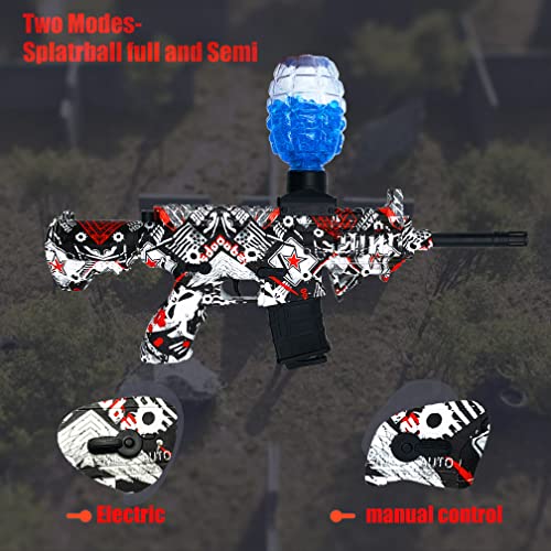 Gel Blaster - ZoffyFabrizio Gel Gun with 30000 Water Pellet Gun, Suitable for Outdoor Activities-Team Game-Optimal Children\'s Gifts12+ (Red)