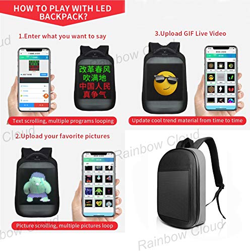 rainbow cloud backpack