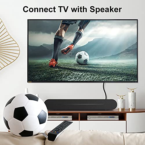 SOUNDFAM 90 Degree Optical Audio Cable [New Wine Red 6.6ft/2m] Digital Fiber Optic Toslink Cable(S/PDIF) for Sound Bar, TV,Home Theater, Xbox,PS4,Playstation