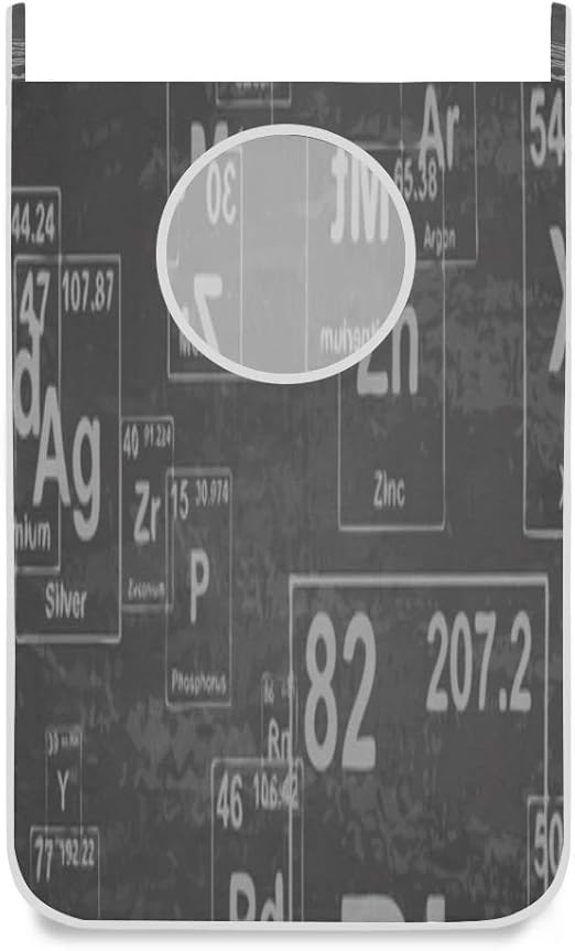QIYI Cestas para lavandería Elementos químicos Cesta de lavandería