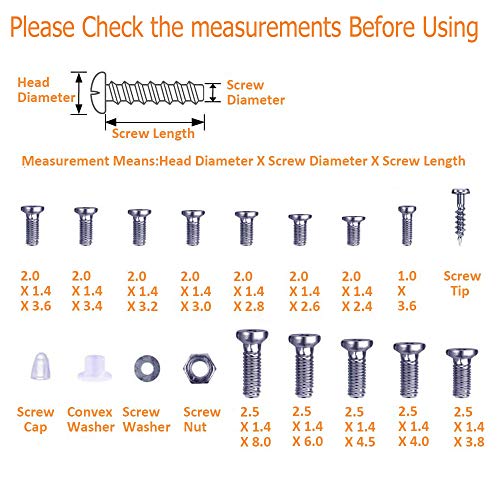 image for BOUBADE Eyeglasses Repair Kit, 1000PCS Eyeglass Screws and 6 Pcs Screw