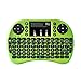 Rii i8+ Mini Wireless Keyboard with Touchpad Mouse, LED Backlit, Rechargeable Li-ion Battery, Green (i8+G)