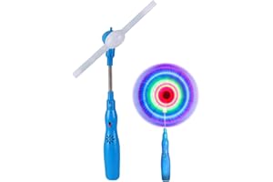 Light Up Spinner Wand - Wand for Kids - Party Favors Led Light Up for Kids - Multi-Coloured Rotating LED Wands with Music - G