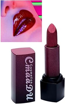 Rouge à Lèvres Mat Cmaadu Sexy 4 Couleurs Nu Matte Métallique Velours Gloss Brillant à Lèvres Rouge à Lèvres Crème Pour Les Lèvres
