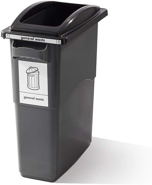 Ecosort Midi Recycling Bin with Black Frame Lid