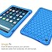 Fintie Silicone Case for Amazon Fire HD 8 (Previous Generation - 6th) 2016 Release - [Honey Comb Series] [Kids Friendly] Light Weight [Anti Slip] Shock Proof Silicone Protective Cover, Blue