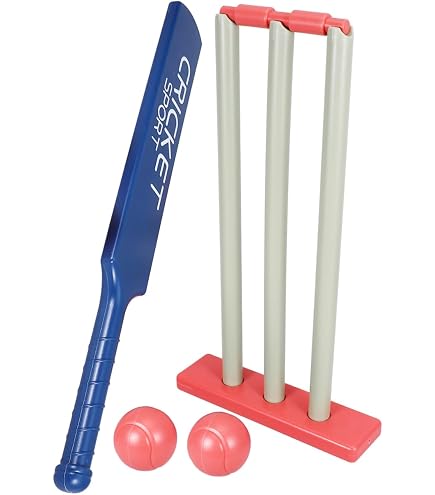 Kit De Cricket Junior Gunn & Moore – Batte En Caoutchouc, Balle Blanche, Souches Et Casquette Ben Stokes, Pour 4-8 Ou 8-11 Ans