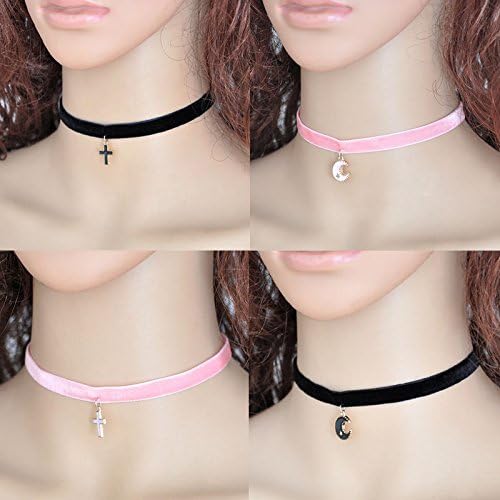 Cute_Anime_Sailor_Moon_Cosplay_Chic_Pendant_Velvet_Choker_Necklace_Retro_Jewelry