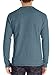 Mr.Zhang Men's Casual Slim Fit Long Sleeve Henley T-shirts Cotton Shirts Blue Gray-US M