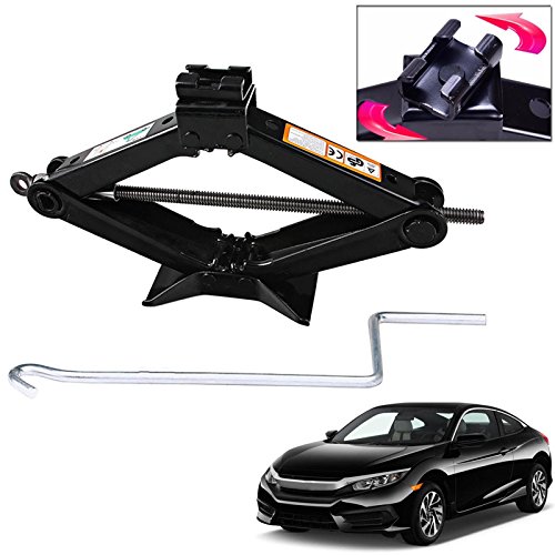 Universal Camper Scissor Jack Jacks 2 Ton with Handle Chromed Crank for