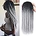 Ameng Twist Crochet Hair Extensions, Ombre Crochet Braids Senegalese Twist Hair 5Packs Twist Crochet Braiding Hair(24