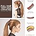 RC ROCHE 6 Pcs Large Banana Hair Clips Claws for Women Thick Curly Ponytail Holder Maker Big Comb No Crease Strong Hold Styling Clasp, Medium Brown