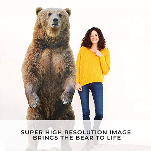 Mosaic Lifesize Grizzly Bear Cardboard Cutout | Fun Decoration Perfect to Display at Parties, Events, or at Your Store | This Big Bear Measures Over 7 feet Tall! - Thumbnail 5