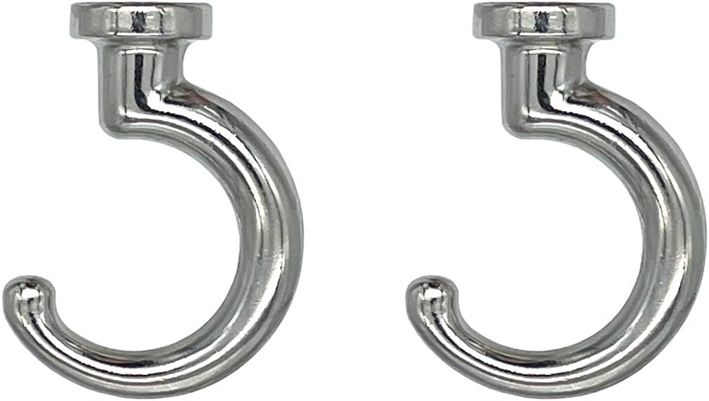 Outdoor Hanging Brackets - diplambr Classic Swag Hook Heavy Duty Ceiling Hook with Hardware for Ceiling Installation Cavity Wall Fixing Hanging Plants Chandeliers Wind Chimes etc. Indoor&Outdoor (2, Silver)