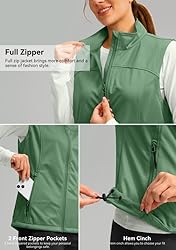Soothfeel Women's Vest with Zipper Pocekts