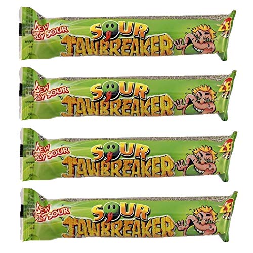Sour Jawbreaker Balls Packs Zed Candy Novelty Bubblegum Sweets (Pack of 4)