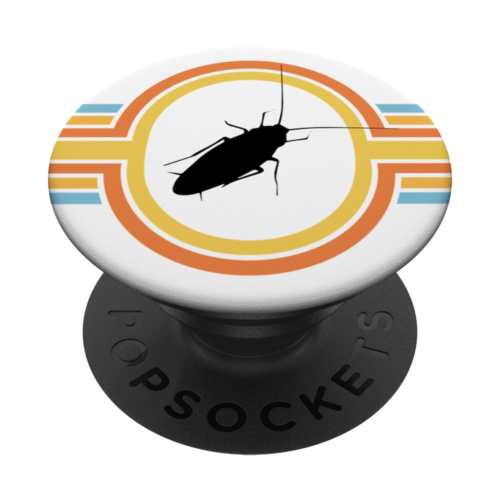 Cockroach - Entomology Coleopterology Arachnid Sunset Retro PopSockets Swappable PopGrip