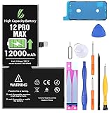 LL TRADER Battery for iPhone 12 Pro Max 12000 mAh