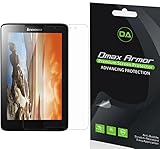 [3-Pack] Dmax Armor- Lenovo IdeaTab A8-50 / Tab A8 Screen Protector Anti-Bubble High Definition Clear Shield - Lifetime Replacements Warranty- Retail Packaging