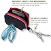 Dog Poop Bag Holder | Easily Dispense Waste Bags | Effortlessly Carry Cards, Keys | Attach to Leash & Harness with Secure Velcro Straps | Avoid Accidents with Reflective Lines | Best for Daily Walks