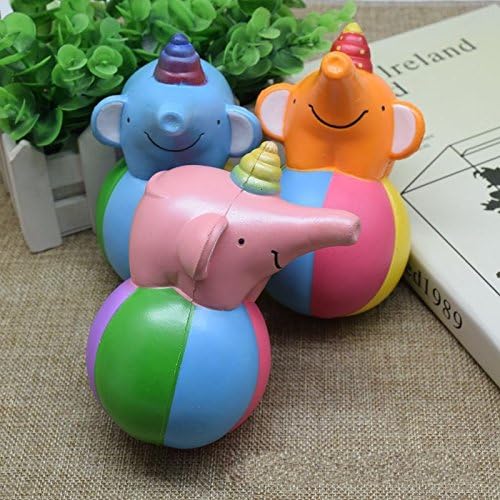 Squishy Toy,Decompression Toy,PU Colorful Elephant Squeeze Toys For Gift Decorative or Stress Relief