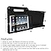 HDE Case for iPad Air 2 - Kids Shockproof Bumper Hard Cover Handle Stand with Built in Screen Protector for Apple iPad Air 2-2014 Release 2nd Generation (Black)