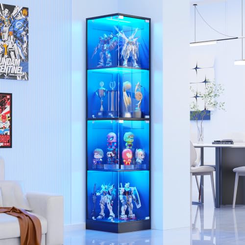 BROTTAR Corner Display Cabinet Glass Doors