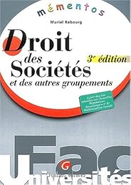 Droit des sociétés et des autres groupements