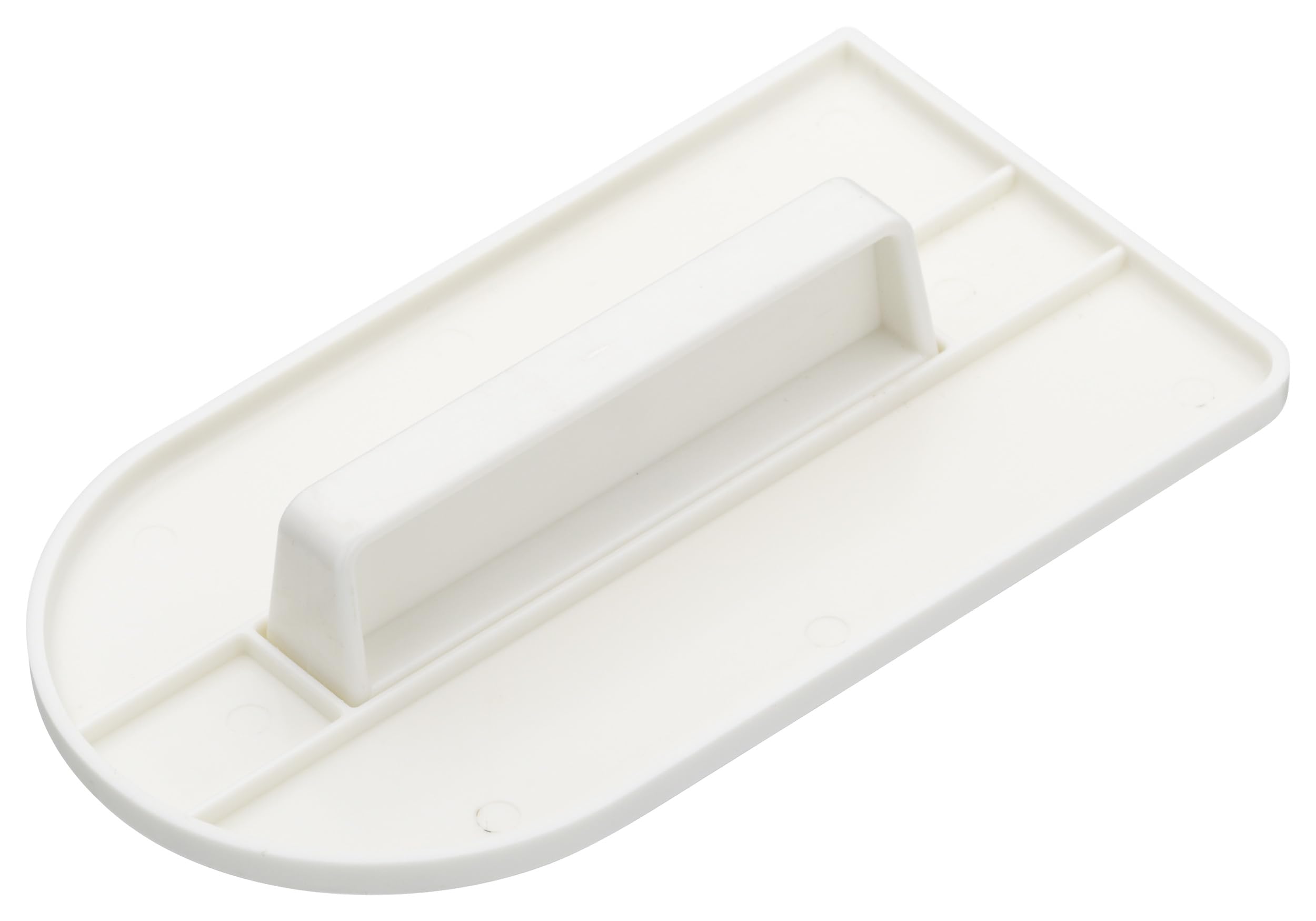 KitchenCraft Sweetly Does It Cake Smoother/Cake Icing Smoother Tool, Plastic, White, 15 x 8 cm