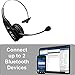 VXI BlueParrott B350-XT Bluetooth Factory Certified Refurbished Headset Bundle Bonus Pack | Includes AC Power Supply