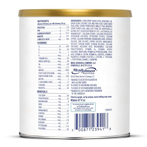 ENFAMIL NUTRAMIGEN HYPOALLERGENIC BABY FORMULA WITH IRON, LACTOSE FREE, COLIC RELIEF FROM COW’S MILK ALLERGY STARTS IN 24 HOURS, BRAIN BUILDING DHA, PROBIOTIC LGG FOR IMMUNE SUPPORT, 12.6 OZ CAN