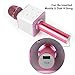 Mic 3-in-1 Bluetooth Magic Karaoke Machine Wireless Microphones Handheld Speaker For Apple iPhone Android Smartphone PC Music Playing Singing Home KTV (Q7 Pink)