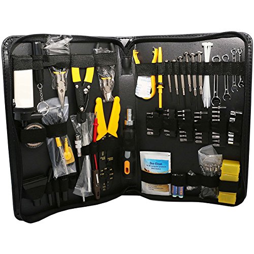100 Piece Computer Technician Tool Kit for Repairing, Wiring, Cleaning