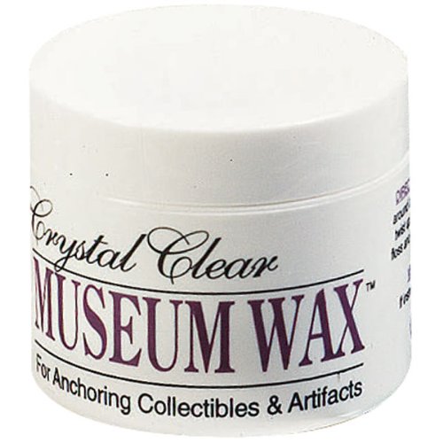 Crystal Clear Museum Wax for Anchoring Collectibles and Artifacts, 1.75 oz Jar (615-8111)