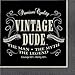 Vintage Dude Theme Plates and Napkins Serves 16 With Birthday Candles