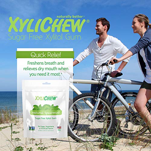 Xylichew 100 Xylitol Chewing Gum Non GMO, Non Aspartame, Gluten Free