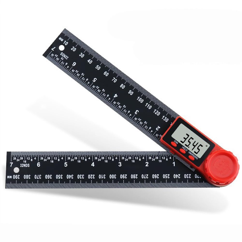 Gasea Digital Angle Finder Ruler, 200mm/7 Inch LCD Digital Protractor Inclinometer Goniometer Measuring Tool for Woodworking, DIY, and Construction