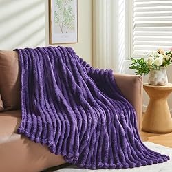 NEWCOSPLAY Super Soft Twin Blanket Purple Premium