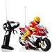 Red and Gold 'Speed Demon' Electric Radio Remote Controlled Racing Motorcycle with Driver, Lights & Sound Effects by Dimple