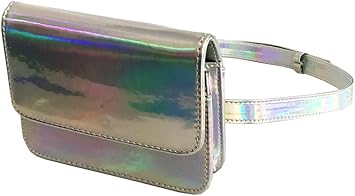 silver fanny pack amazon